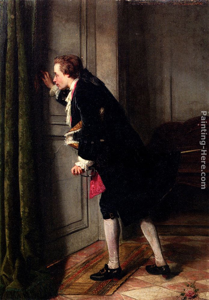 Peeping Tom painting - Jean Carolus Peeping Tom art painting